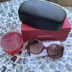 Salvatore Ferragamo 57 mm Oversized Sunglasses
